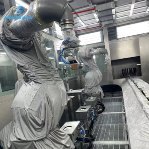 Ligne de revêtement de précision pour pièces automobiles <span class=keywords><strong>Robot</strong></span> à six axes pulvérisant une épaisseur de <span class=keywords><strong>film</strong></span> de ± 2μm passe les machines de revêtement métallique au sel - Product Image 2