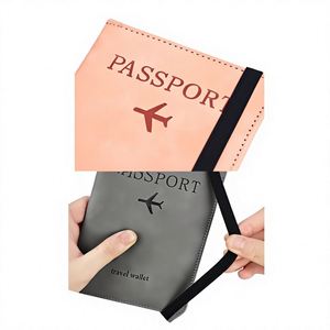 Porta Pasaportes Multifuncional de PU de Alta Calidad, Estilo Clásico, Tipo Carpeta, Cubierta de Cuero Sintético para Documentos de Viaje de Negocios - Product Image 4
