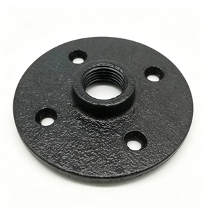 Base <span class=keywords><strong>de</strong></span> Hierro Fundido Negro con 4 Orificios, Estilo Industrial Vintage AM 1949, Accesorio para Tuberías, Ideal para Proyectos <span class=keywords><strong>de</strong></span> Bricolaje en Europa, para Estantes <span class=keywords><strong>de</strong></span> Tuberías y Bases <span class=keywords><strong>de</strong></span> Lámparas - Product Image 5