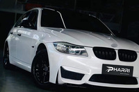 Perlengkapan Body Kit Pabrik untuk BMW Seri 3 E90 LCI Upgrade ke Gaya M4 Bumper Depan Bumper Belakang Kap Mesin PP Suku Cadang Mobil