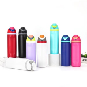 Botella de agua aislada de acero inoxidable con pajita para deportes y viajes Botella de agua deportiva sin BPA 24 oz 32 OZ - Product Image 3