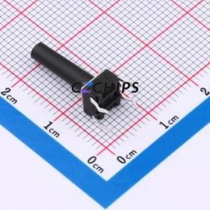 TSA06131-170B332BA Tactile Switch Through hole-4P,6.1x6.1mm Switch Single Pole Single Throw Round Button 1.8N 6.1mm - Product Image 2