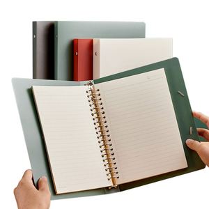 Refillable A5 Loose <b>Leaf</b> Notebook Minimalist PP Cover Ring Binder with Elastic Strap Closure for School & Office Stationery - Product Image 2