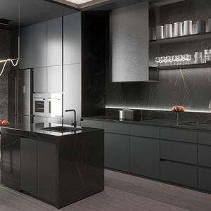 Armoires de cuisine modernes écologiques de haute qualité personnalisées par JY Project, modulaires RTA, personnalisables, usine Binh Duong - Product Image 2