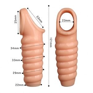 Cock Vergroting Condoom Herbruikbaar <span class=keywords><strong>Super</strong></span> Siliconen Grote Penis Mouw <span class=keywords><strong>Dick</strong></span> Pump Seksspeeltjes Voor Mannen Volwassen - Product Image 2