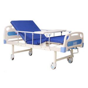 Lit <span class=keywords><strong>médical</strong></span> d'hôpital avec barrière de sécurité et matelas de 6 cm, lit de soins infirmiers réglable pour personnes âgées et handicapées, capacité de charge de 200 kg - Product Image 6