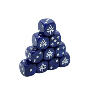 Enfants du roi 16mm <span class=keywords><strong>jeu</strong></span> de dés perle violet et blanc dés gravés au Laser dés peints à la main avec image de <span class=keywords><strong>jeu</strong></span> de guerre de table - Product Image 6