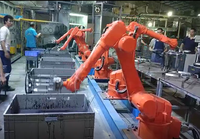 Nouvelle machine de fraisage robotisée à 6 axes, manipulateur industriel de polissage, capacité de charge de 50 kg, haute précision 0,08 mm, double portée de 1000 mm