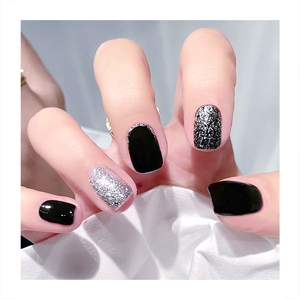 Collocation personnelle Carré Faux Ongles Mixte Rose <span class=keywords><strong>Clair</strong></span> Bleu <span class=keywords><strong>Vert</strong></span> Couleur Conseils Usure Quotidienne Facilité Robe Couverture Complète Appuyez Sur Les Ongles - Product Image 6