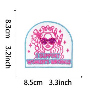 Patch thermocollant écologique brodé avec lettres 'Teacher', 'Mom', 'Girl Power' et paillettes pour vêtements - Product Image 5