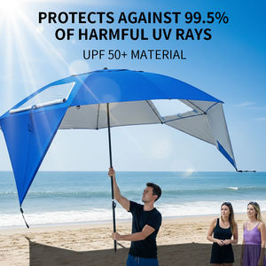 <span class=keywords><strong>Parasol</strong></span> de plage extérieur UPF50, abri solaire pour sports, abri portable de grande taille, <span class=keywords><strong>protection</strong></span> contre les intempéries, camping, événements - Product Image 4