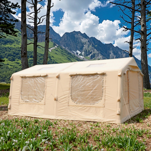 Tenda da Campeggio Gonfiabile in Cotone a Doppio Strato per Quattro Stagioni, Impermeabile e Antineve, 17.2, Due Camere da Letto e Soggiorno, Montaggio Rapido, Riparo per Esterni - Product Image 3