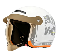 Casque de moto tout-terrain intégral avec visière transparente pour adultes et enfants