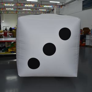 Dés géants gonflables KeepFuns avec le logo GoldenPalace Casino |   Accessoire événementiel personnalisé pour les soirées casino et les promotions - Product Image 3