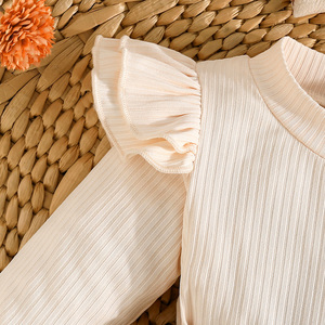 Children's Girls' Exquisite Dot Pattern Knitted Autumn <b>Long</b> Sleeved Jumpsuit Headscarf <b>Socks</b> Baby Girl Climbing Suit Customized - Product Image 4