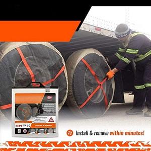Chaussettes Auto pour Véhicules Particuliers, Véhicules Utilitaires et Camions, Chaussettes à <span class=keywords><strong>Neige</strong></span> pour Pneus, Lot de 2 - Product Image 5