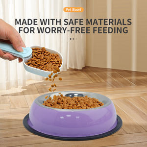 Kauçuk alt kaymaz ağır Premium kalite ile paslanmaz çelik köpek maması kaseleri evcil köpekler ve kediler için besleyici kaseler ve daha - Product Image 5