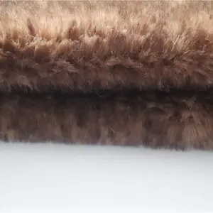 China supplier 100% Polyester comfortable cut design faux fabric fur for doormat/blanket/throw