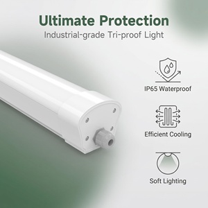 Luminaire LED linéaire étanche à la vapeur, IP66 IK09, 150lm/W, étanche à l'eau, anti-poussière, anti-corrosion, pour entrepôt et garage - Product Image 1