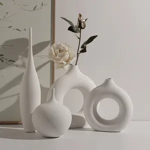 Simple Dining Table Various Styles Round Vase Home Decor Living Room Ceramic Vases For Home