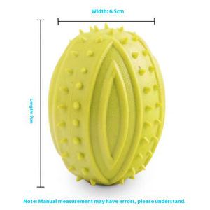 Juguete para masticar de algodón interactivo de lujo para perros medianos, pelota de Rugby para mascotas, sonido Molar resistente a mordeduras, estilo <span class=keywords><strong>Collie</strong></span> para cachorros - Product Image 2
