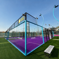 Cancha de Pádel Panorámica Estándar, Conjunto Completo, Apariencia Exquisita, Calidad Confiable, Precio Competitivo de Fábrica para Instalaciones Deportivas
