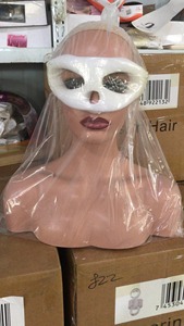 Tête de mannequin en plastique réaliste <span class=keywords><strong>pour</strong></span> femme, <span class=keywords><strong>pour</strong></span> l'affichage de chapeaux, de lunettes de soleil, de bijoux, d'écharpes, d'ornements et de coiffure - Product Image 5