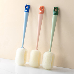 Long-Handled Sponge Cup Brush Macaron Color PP Material Bottle Cleaning Tea Stain Remover - Product Image 1