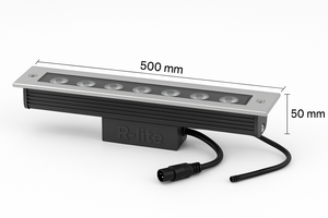 Rondelle de mur Led creusée de 500mm 12 à 24w Rondelle de mur linéaire creusée Éclairage de façade de pâturage mural - Product Image 2