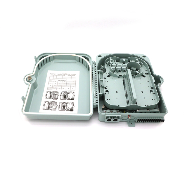 24 Core Fiber Optic Distribution Box with PLC Splitter Outdoor IP65 Telecom FTTX ONT Adapter Pigtail for FTTH and Indoor Use