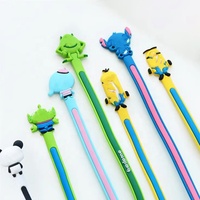 Organizador de Cables Creativo y Lindo, Enrollador de Cables de Silicona para Auriculares, Hebilla Enrolladora Portátil de Color Personalizado, Protección USB Personalizada