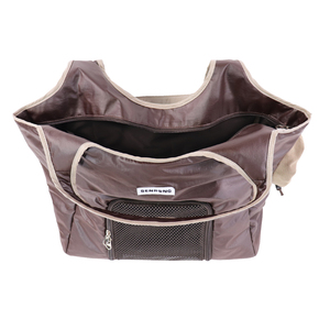 Waterproof Lightweight <b>Pet</b> Travel Bag, Brown Breathable <b>Carrier</b> with Premium Finish, Convenient for Daily Use - Product Image 5