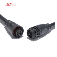 Connecteur d'alimentation industriel étanche LLT M19 en plastique, mâle-femelle, 3 broches, pour extérieur et aviation
