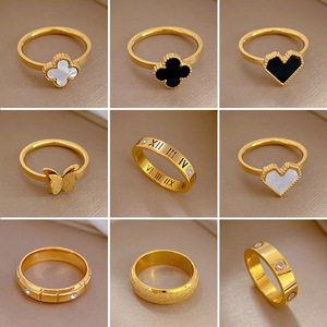 Anello in acciaio al titanio stile minimalista Unisex alla moda personalizzato e minimalista anello da mignolo misura 8 incarnato per donna uomo - Product Image 3