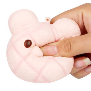 Pu Mini Bear Bread <b>Squishy</b> Toy Slow Rebound Stress Relief For Kids 2 To 4 Years Unisex Fidget Toy - Product Image 1