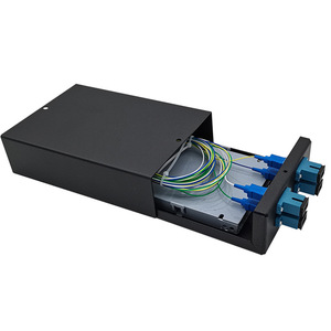 4-<strong>Port</strong> Desktop Fiber Optic Terminal Box Wall-Mounted SC Pigtail Flange Square <strong>Port</strong> Fiber Optic Patch Panel Optic Equipment - Product Image 1