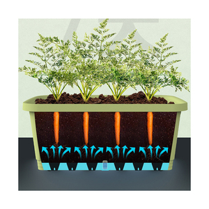 Forma di rettangolo eco-friendly auto irrigazione vasi di plastica per <span class=keywords><strong>giardino</strong></span> erba & piantatrice vegetale per casa balcone - Product Image 4