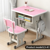 Ensemble bureau et chaise réglables en hauteur Jingchen, en métal moderne, pour enfants, école, appartement, chambre à coucher