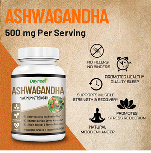 Capsules d'Ashwagandha Biologiques pour un Sommeil Profond – Complément Herbal Naturel Marque Blanche OEM ODM - Product Image 2