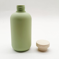 Botella de Plástico HDPE Ecológica de 250 ml, 8 oz, 300 ml, 400 ml, 16 oz, Verde, para Champú o Loción, con Tapa Abatible