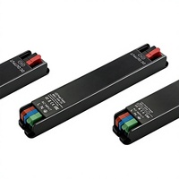 Alimentation LED HUARON à haute efficacité 24-200W 12V/24V AC-DC, dimmable par Triac, sans scintillement, sortie unique, 90-99% IP44, pour projecteur