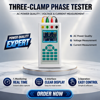 Testeur de puissance portable compact, écran LCD clair, clavier simple pour une mesure rapide de la puissance sur site.