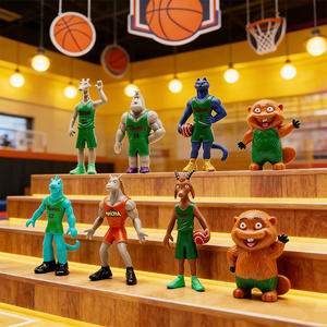 Nouvelles figurines de bureau Miracle Dream Team de 3 à 4,<span class=keywords><strong>5</strong></span> pouces, modèle sportif, poupée, ornement, jouet, lot de 8 - Product Image 1