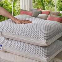Oreiller cervical à usage unique ultra doux de qualité supérieure en lin/polyester, 400 fils/cm², pour un soutien cervical rafraîchissant en été