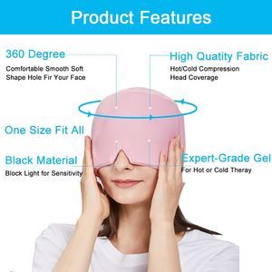 Productos para el Cuidado de la Salud, Compresa Fría Personalizada para Migrañas, Gorro de Hielo para el Alivio del Dolor de Cabeza - Product Image 4