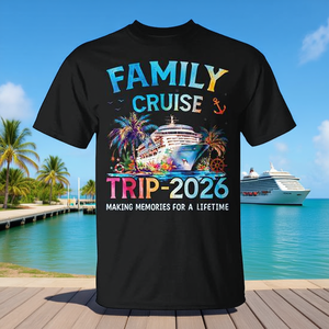 Camiseta para viaje familiar en crucero 2026, camiseta a juego para vacaciones - Product Image 3