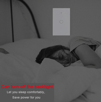 Interrupteur mural intelligent Tuya Wifi avec panneau tactile en verre trempé, éclairage arrière désactivé, pour produits d'automatisation domestique