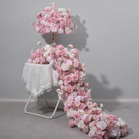 Décoration et fournitures de mariage en gros : Fleurs de mariage, Chemin de table, Roses artificielles en soie, Fleurs artificielles roses pour la décoration de mariage, événements, fêtes et scènes
