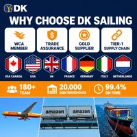 Service de logistique internationale DK, expédition de fret FBA, porte à porte, États-Unis, Royaume-Uni, vendeur Amazon, conteneur, fret en vrac