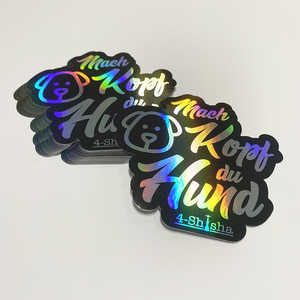 Tùy chỉnh chất lượng cao Glossy Matte nhiều lớp PVC Vinyl diecut Hologram Sticker tùy chỉnh trang trí Die cut Holographic Stickers - Product Image 4